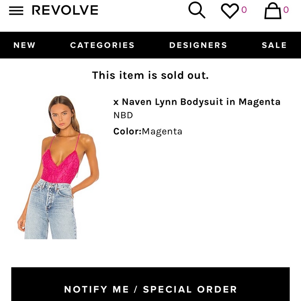NBD X NAVEN bodysuit